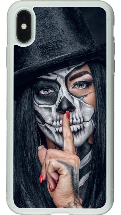 Coque iPhone Xs Max - Silicone rigide transparent Halloween 18 19