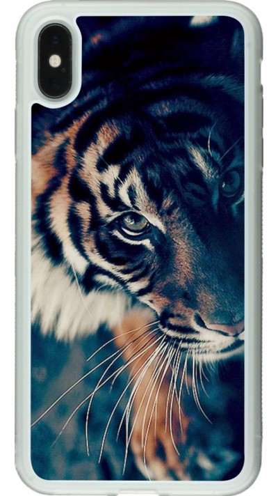 Hülle iPhone Xs Max - Silikon transparent Incredible Lion
