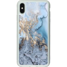 Coque iPhone Xs Max - Silicone rigide transparent Marble 04
