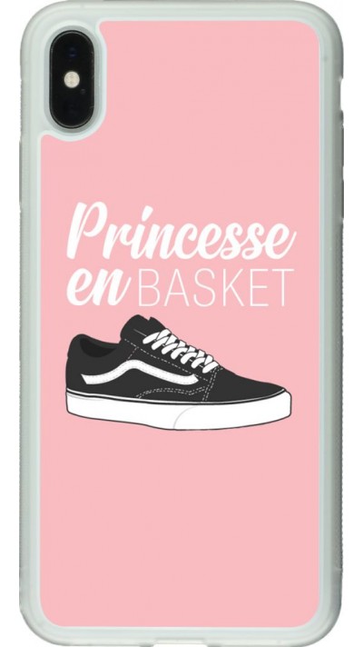Hülle iPhone Xs Max - Silikon transparent princesse en basket