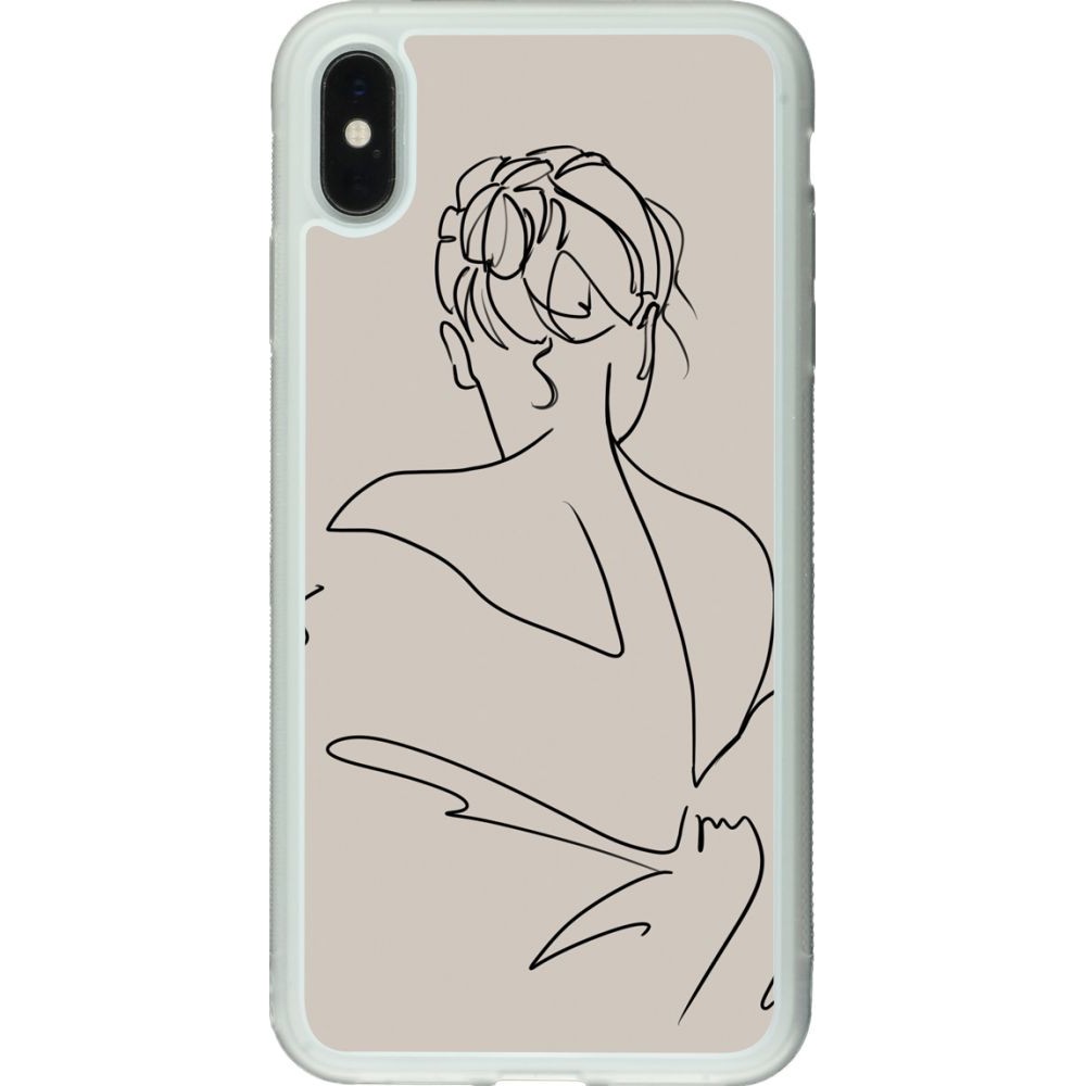 Coque iPhone Xs Max - Silicone rigide transparent Salnikova 05