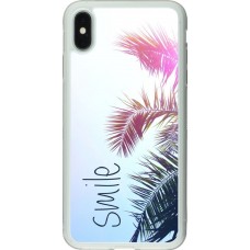 Hülle iPhone Xs Max - Silikon transparent Smile 05