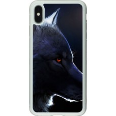 Hülle iPhone Xs Max - Silikon transparent Wolf Shape