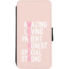 Hülle iPhone Xs Max - Wallet schwarz Amazing Mom 2022