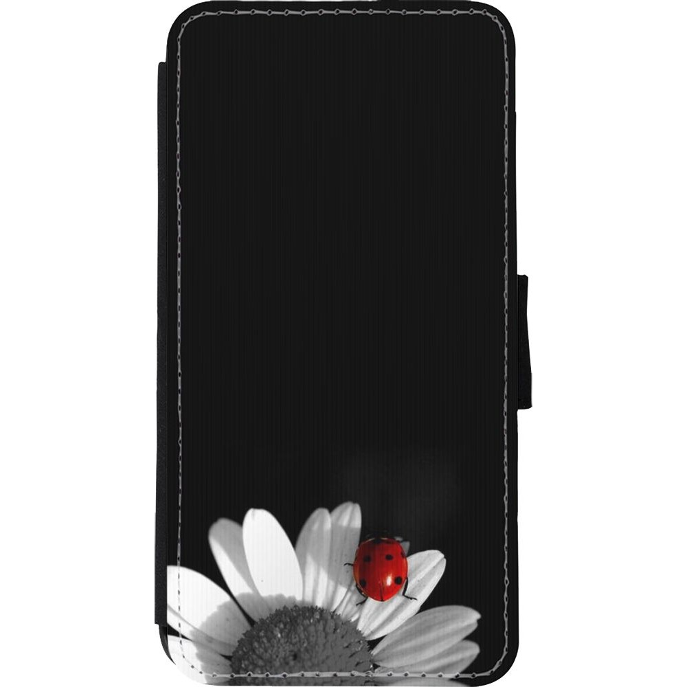 Coque iPhone Xs Max - Wallet noir Black and white Cox