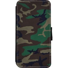 Coque iPhone Xs Max - Wallet noir Camouflage 3