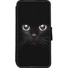 Hülle iPhone Xs Max - Wallet schwarz Cat eyes