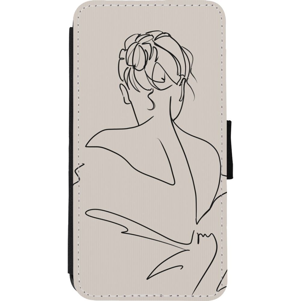 Hülle iPhone Xs Max - Wallet schwarz Salnikova 05