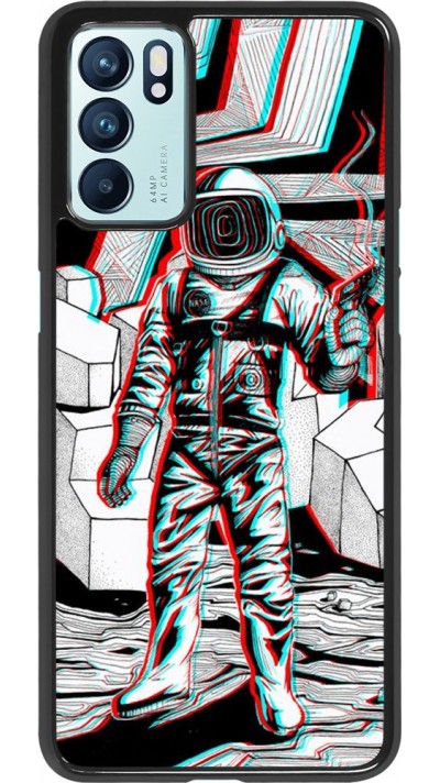 Coque Oppo Reno6 5G - Anaglyph Astronaut