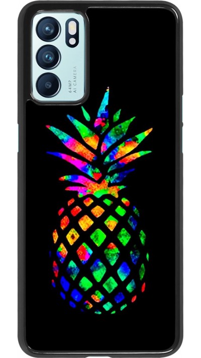 Coque Oppo Reno6 5G - Ananas Multi-colors