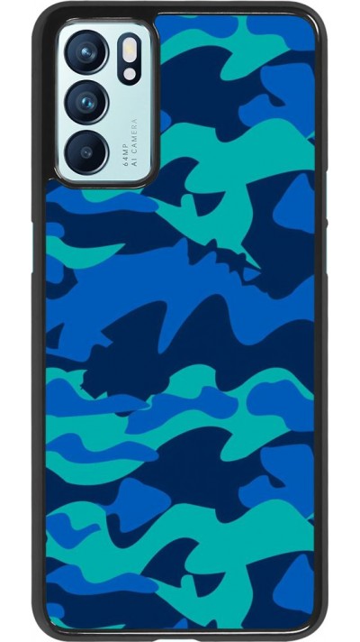 Hülle Oppo Reno6 5G - Camo Blue