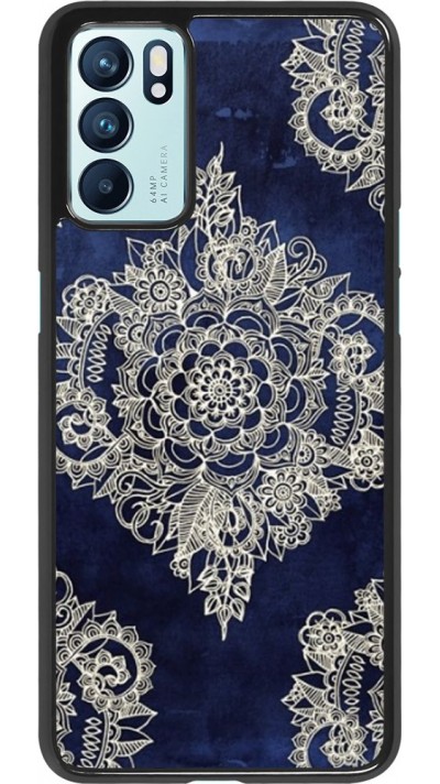 Coque Oppo Reno6 5G - Cream Flower Moroccan