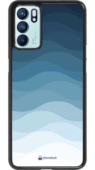 Hülle Oppo Reno6 5G - Flat Blue Waves