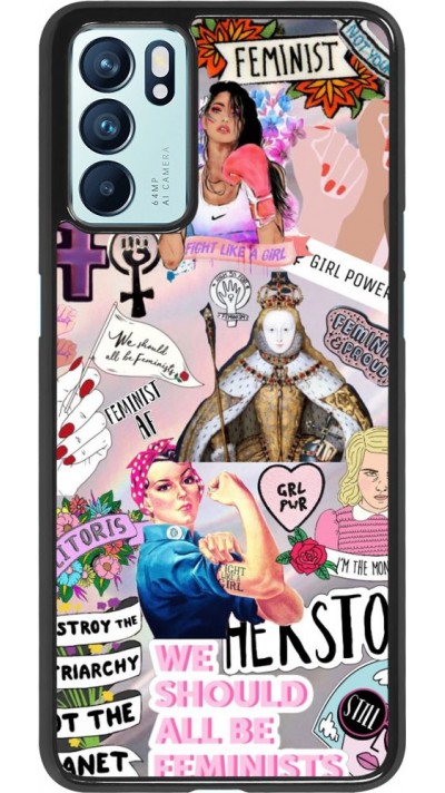 Coque Oppo Reno6 5G - Girl Power Collage