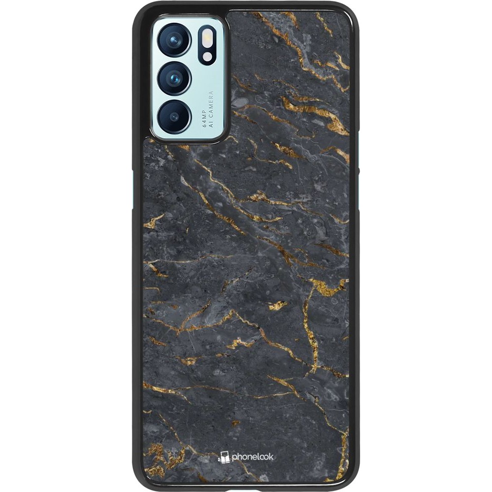 Hülle Oppo Reno6 5G - Grey Gold Marble