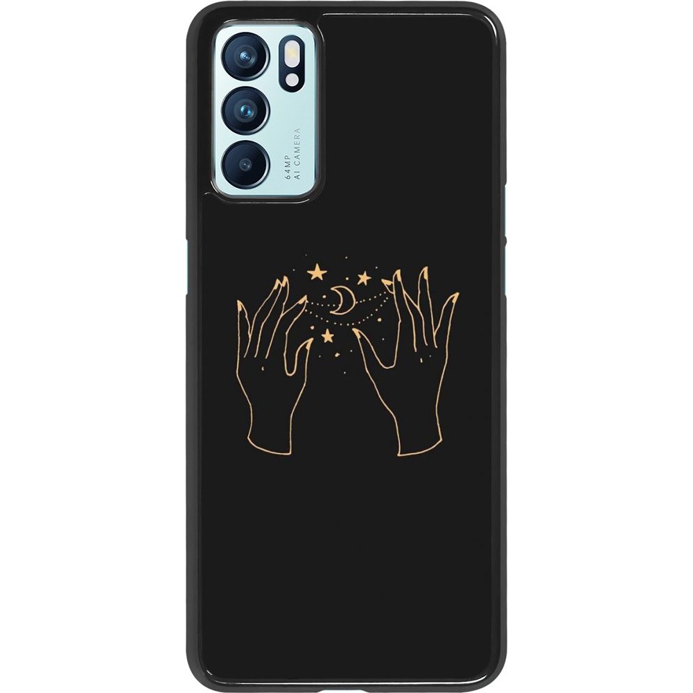Coque Oppo Reno6 5G - Grey magic hands