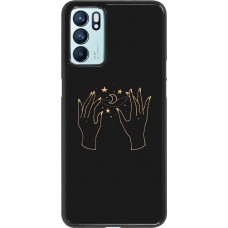 Coque Oppo Reno6 5G - Grey magic hands