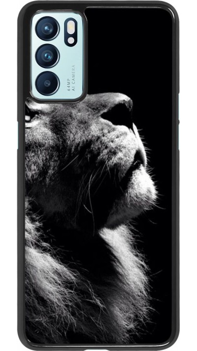 Coque Oppo Reno6 5G - Lion looking up
