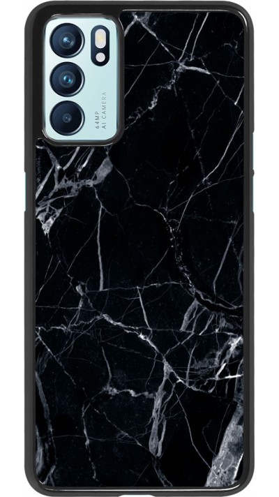 Coque Oppo Reno6 5G - Marble Black 01