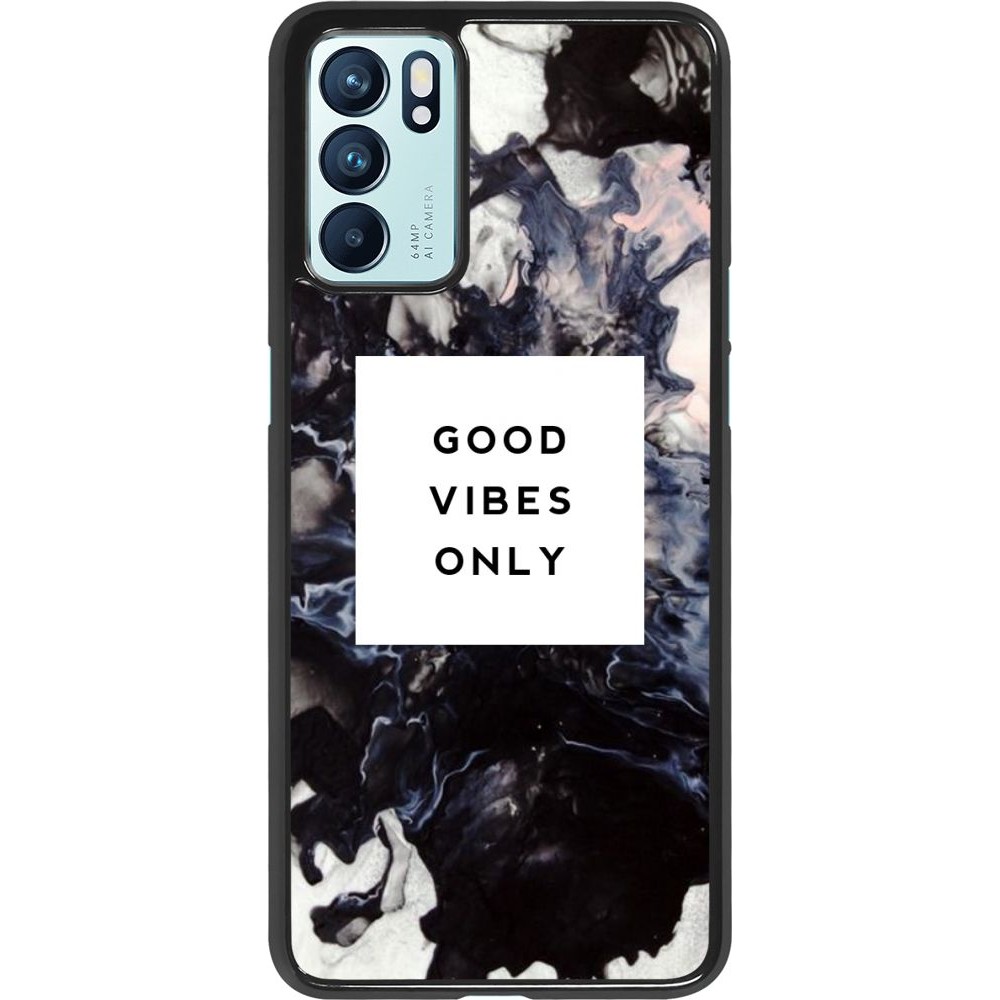 Coque Oppo Reno6 5G - Marble Good Vibes Only