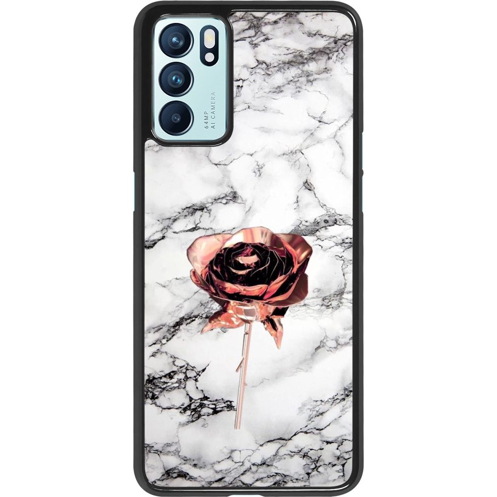 Coque Oppo Reno6 5G - Marble Rose Gold