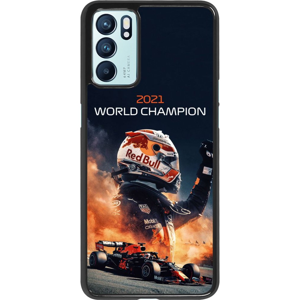 Coque Oppo Reno6 5G - Max Verstappen 2021 World Champion