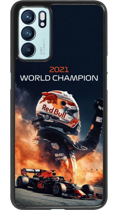 Coque Oppo Reno6 5G - Max Verstappen 2021 World Champion