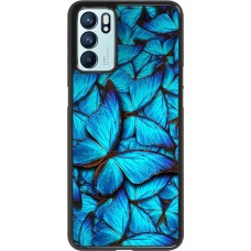 Hülle Oppo Reno6 5G - Papillon - Bleu