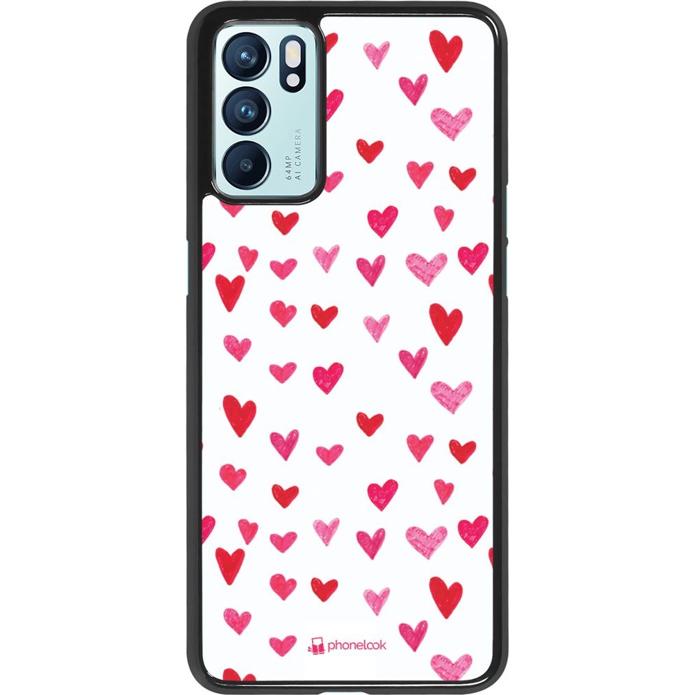 Coque Oppo Reno6 5G - Valentine 2022 Many pink hearts