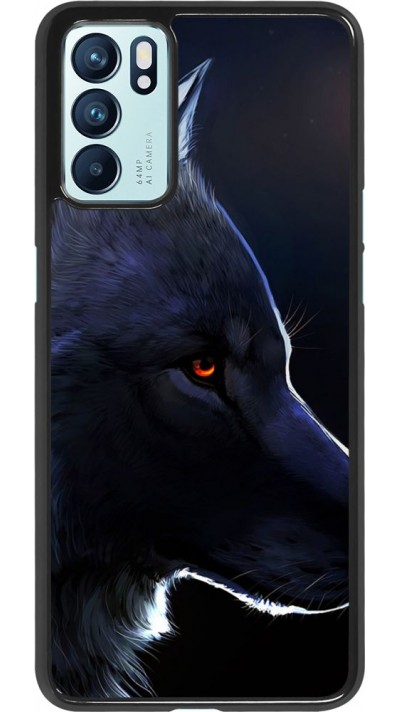 Coque Oppo Reno6 5G - Wolf Shape