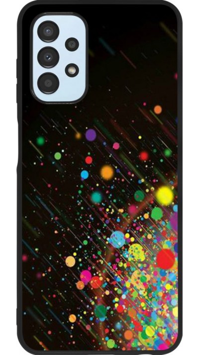 Coque Samsung Galaxy A13 - Silicone rigide noir Abstract Bubble Lines