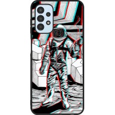 Coque Samsung Galaxy A13 - Silicone rigide noir Anaglyph Astronaut