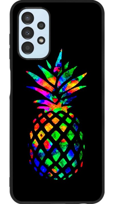 Hülle Samsung Galaxy A13 - Silikon schwarz Ananas Multi-colors