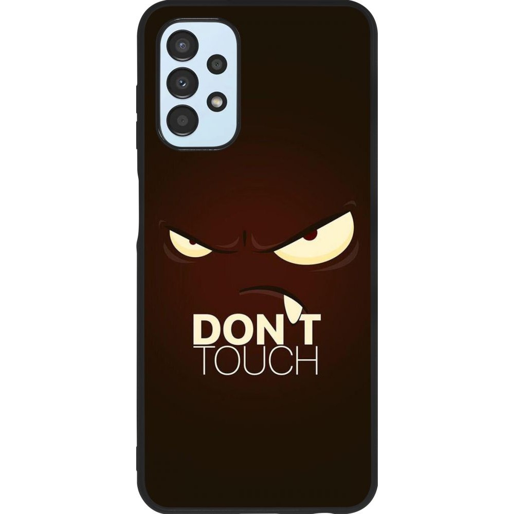 Hülle Samsung Galaxy A13 - Silikon schwarz Angry Dont Touch
