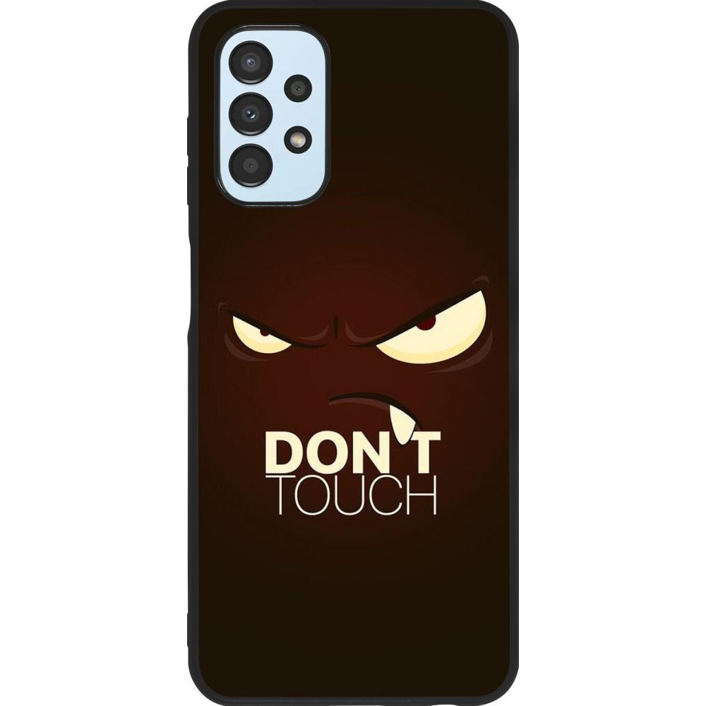 Coque Samsung Galaxy A13 - Silicone rigide noir Angry Dont Touch