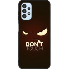 Coque Samsung Galaxy A13 - Silicone rigide noir Angry Dont Touch