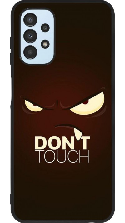 Coque Samsung Galaxy A13 - Silicone rigide noir Angry Dont Touch