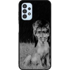 Coque Samsung Galaxy A13 - Silicone rigide noir Angry lions