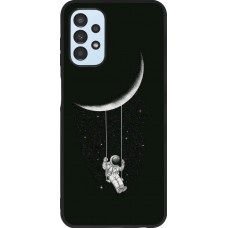 Coque Samsung Galaxy A13 - Silicone rigide noir Astro balançoire