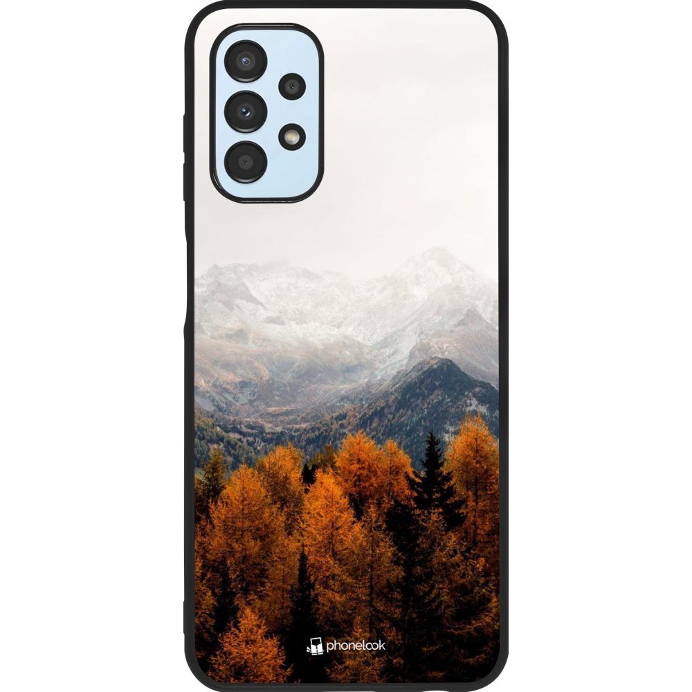 Coque Samsung Galaxy A13 - Silicone rigide noir Autumn 21 Forest Mountain
