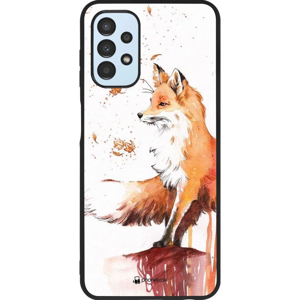 Coque Samsung Galaxy A13 - Silicone rigide noir Autumn 21 Fox