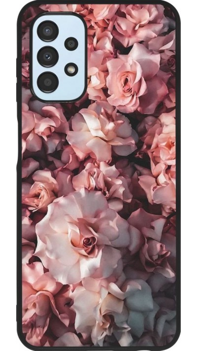 Hülle Samsung Galaxy A13 - Silikon schwarz Beautiful Roses