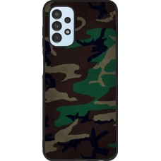 Coque Samsung Galaxy A13 - Silicone rigide noir Camouflage 3