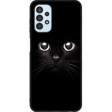 Hülle Samsung Galaxy A13 - Silikon schwarz Cat eyes