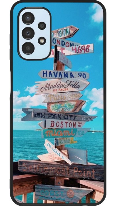 Coque Samsung Galaxy A13 - Silicone rigide noir Cool Cities Directions