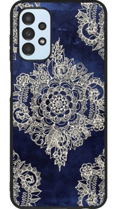 Hülle Samsung Galaxy A13 - Silikon schwarz Cream Flower Moroccan