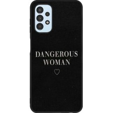 Coque Samsung Galaxy A13 - Silicone rigide noir Dangerous woman