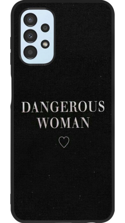 Hülle Samsung Galaxy A13 - Silikon schwarz Dangerous woman