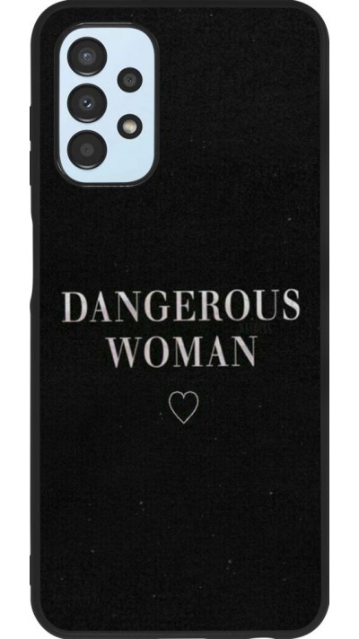 Coque Samsung Galaxy A13 - Silicone rigide noir Dangerous woman