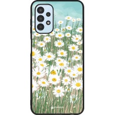 Hülle Samsung Galaxy A13 - Silikon schwarz Flower Field Art